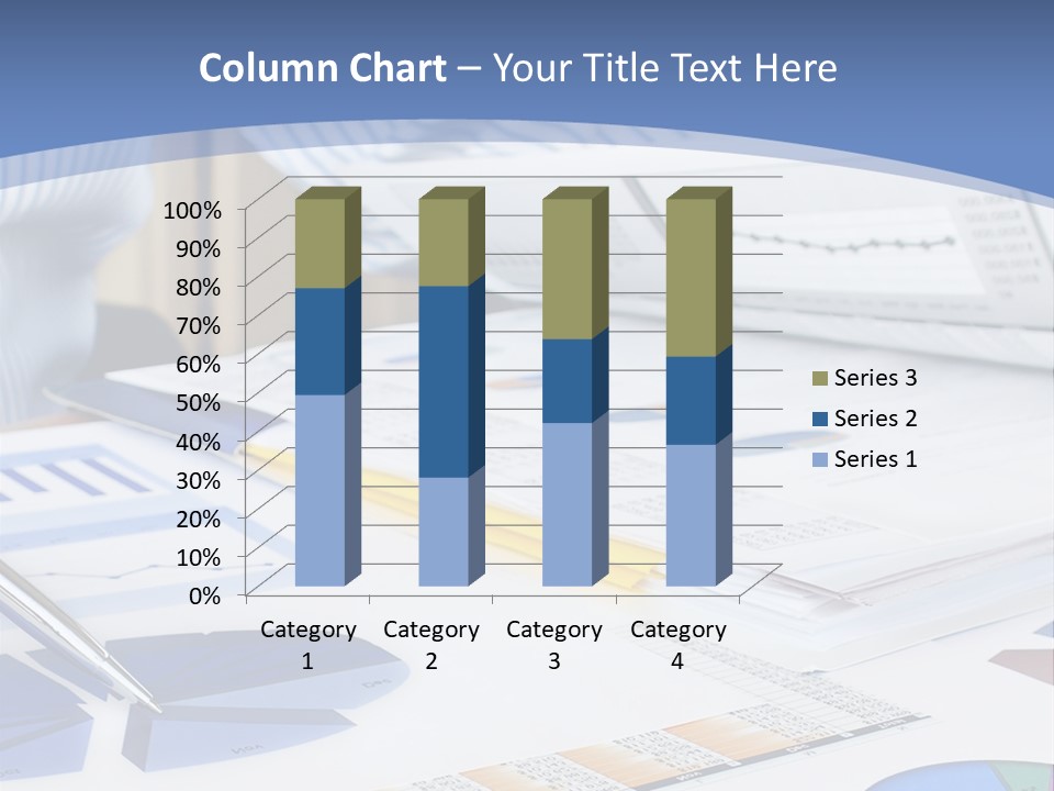 A Table With A Bunch Of Papers On Top Of It PowerPoint Template