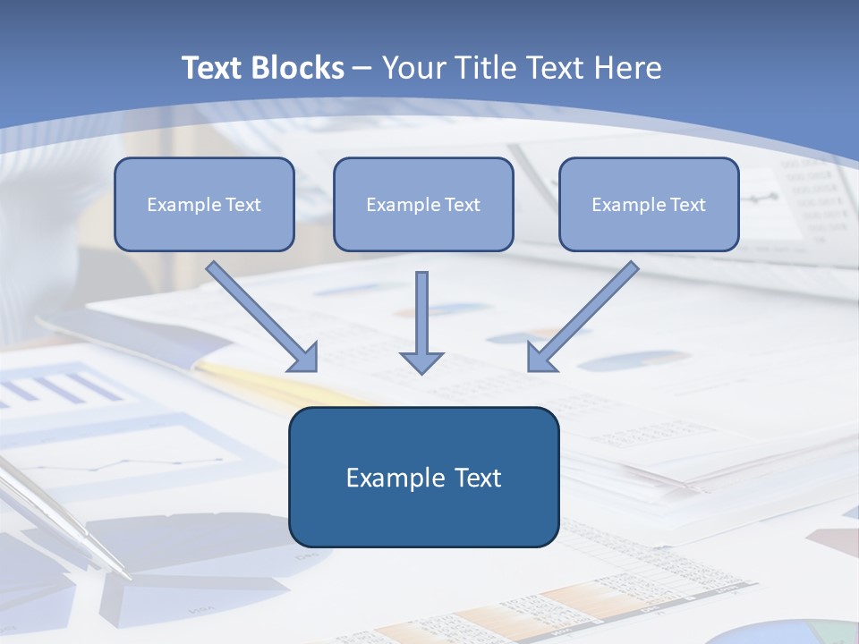 A Table With A Bunch Of Papers On Top Of It PowerPoint Template