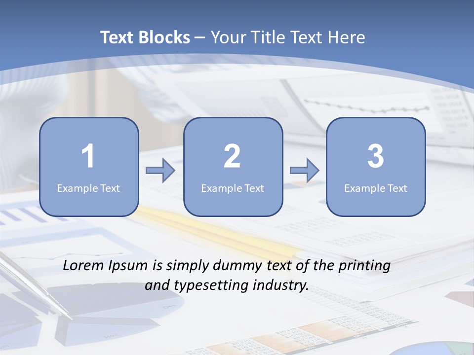 A Table With A Bunch Of Papers On Top Of It PowerPoint Template
