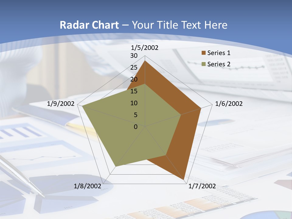 A Table With A Bunch Of Papers On Top Of It PowerPoint Template
