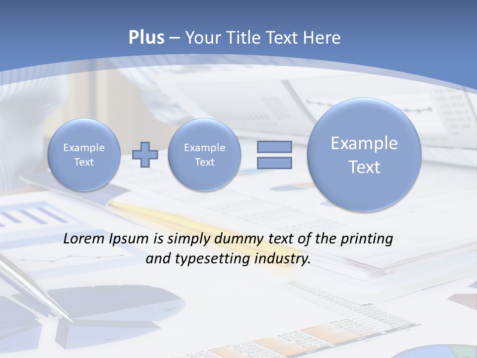 A Table With A Bunch Of Papers On Top Of It PowerPoint Template