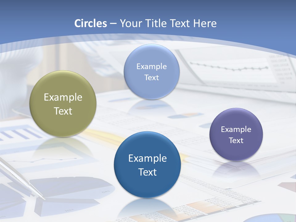 A Table With A Bunch Of Papers On Top Of It PowerPoint Template