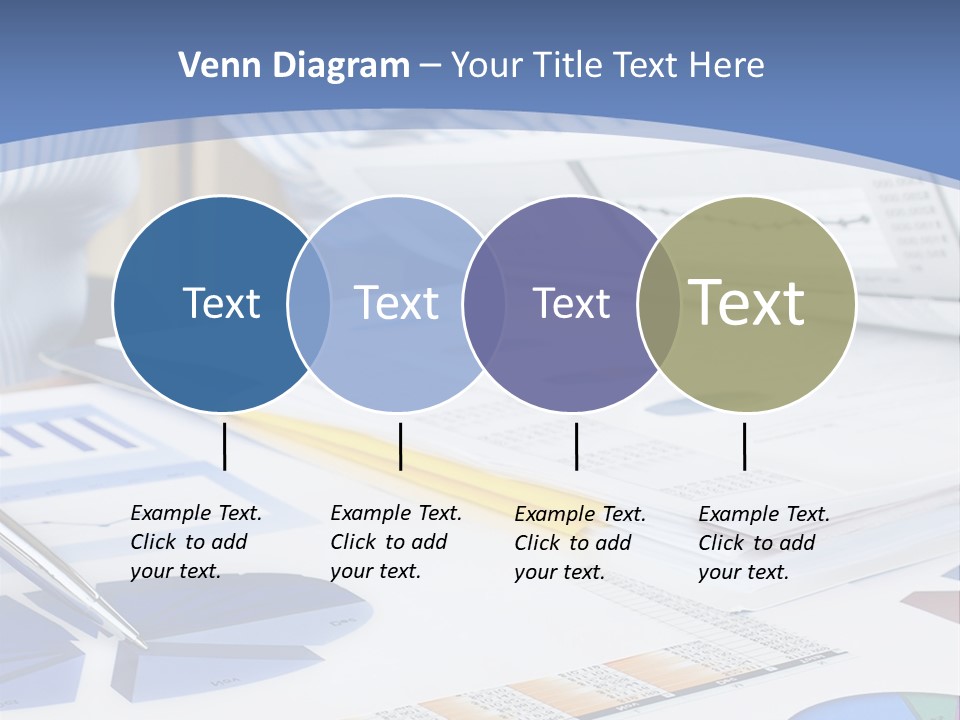 A Table With A Bunch Of Papers On Top Of It PowerPoint Template