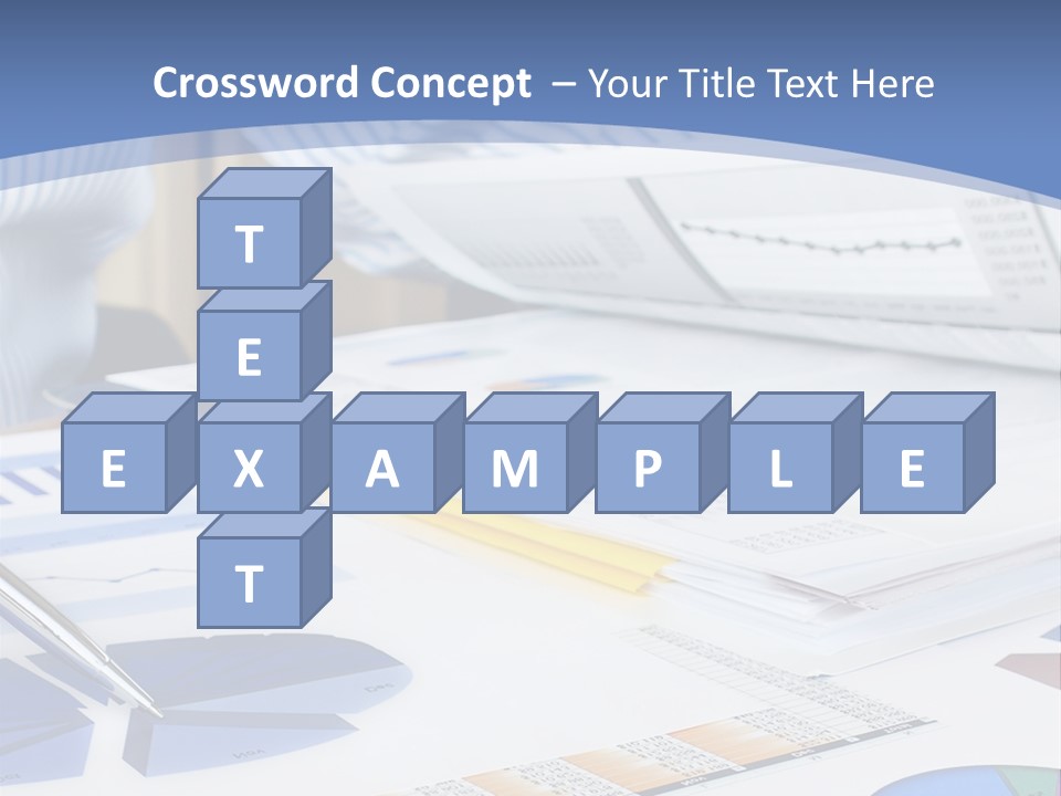 A Table With A Bunch Of Papers On Top Of It PowerPoint Template