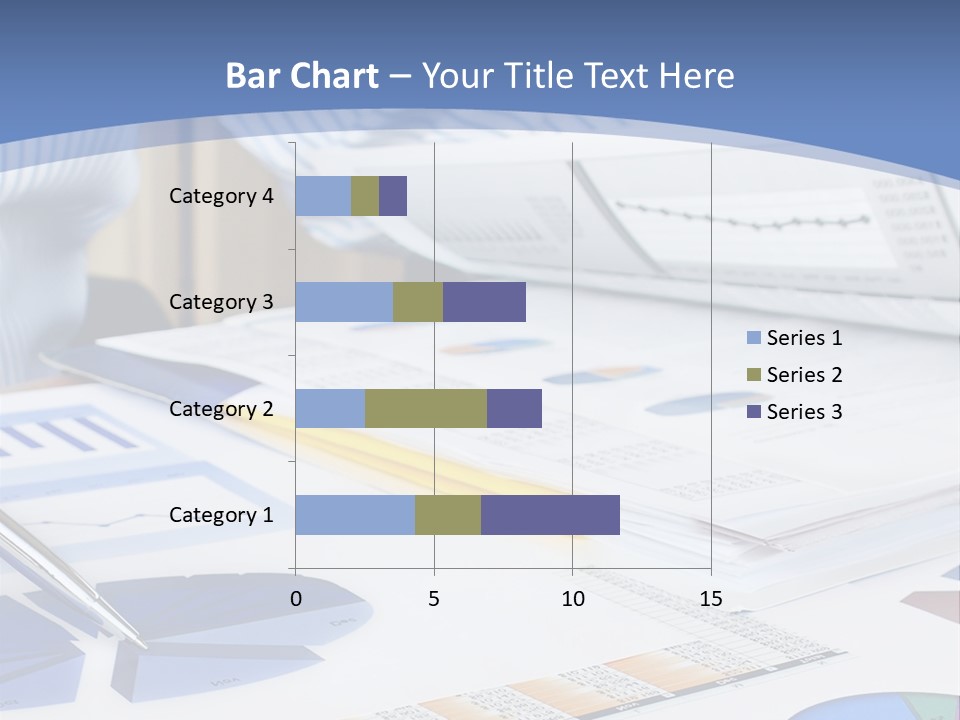 A Table With A Bunch Of Papers On Top Of It PowerPoint Template