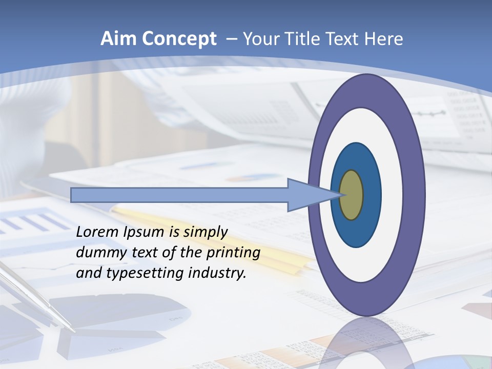 A Table With A Bunch Of Papers On Top Of It PowerPoint Template