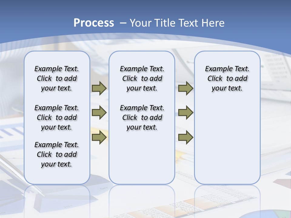 A Table With A Bunch Of Papers On Top Of It PowerPoint Template