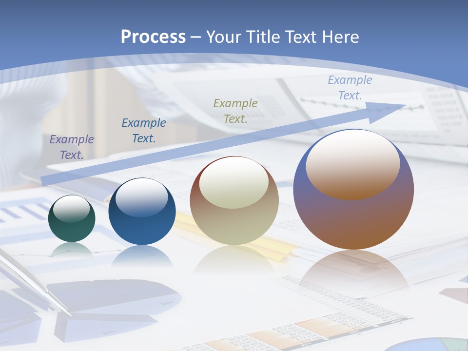 A Table With A Bunch Of Papers On Top Of It PowerPoint Template