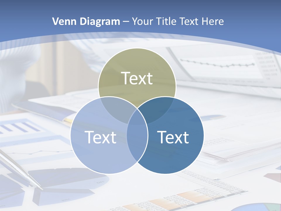 A Table With A Bunch Of Papers On Top Of It PowerPoint Template