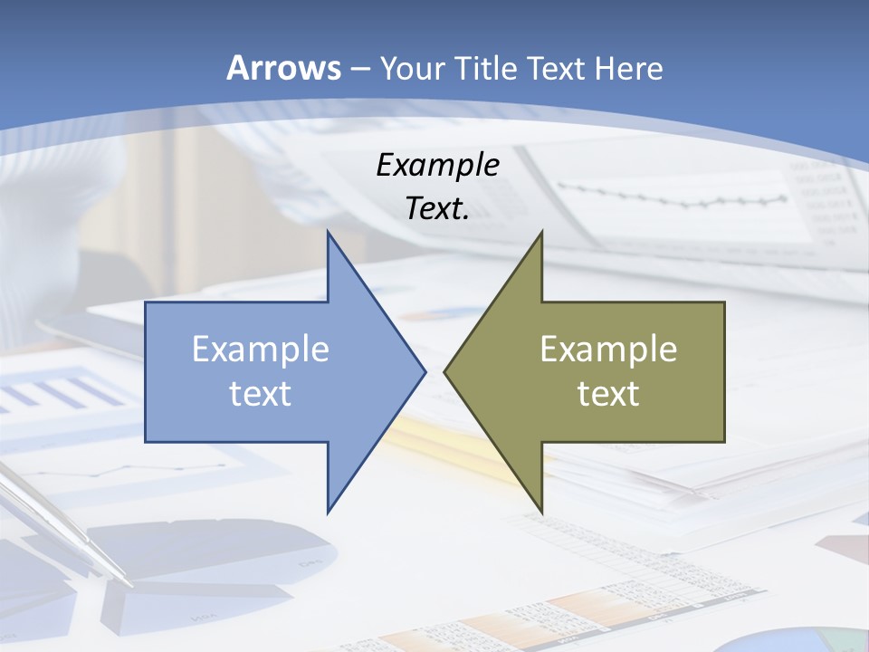 A Table With A Bunch Of Papers On Top Of It PowerPoint Template