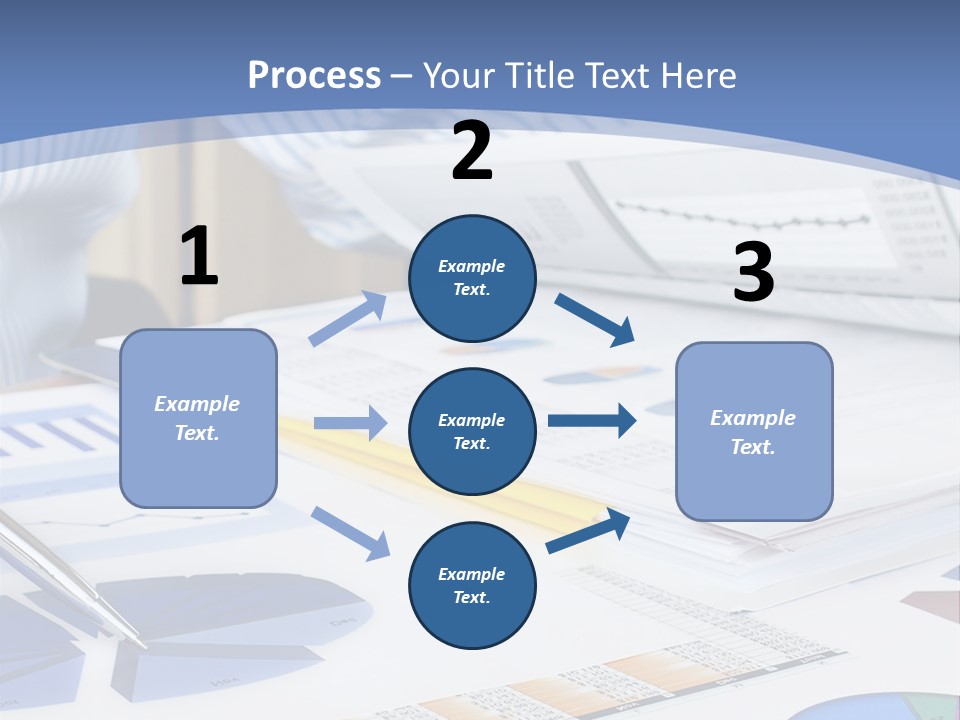 A Table With A Bunch Of Papers On Top Of It PowerPoint Template