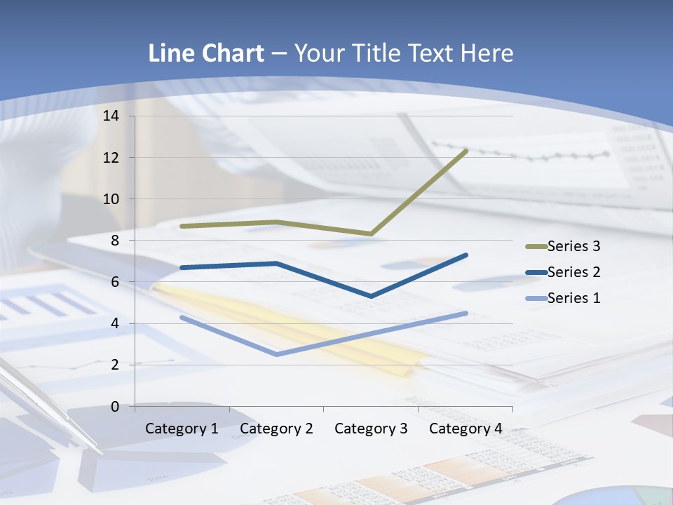 A Table With A Bunch Of Papers On Top Of It PowerPoint Template