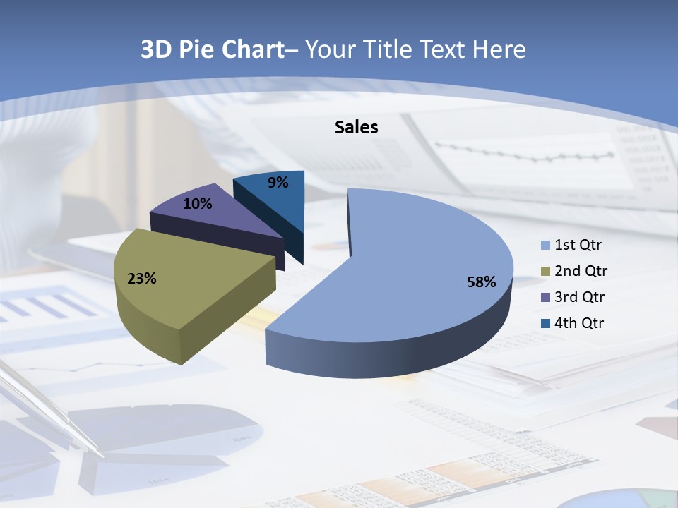 A Table With A Bunch Of Papers On Top Of It PowerPoint Template