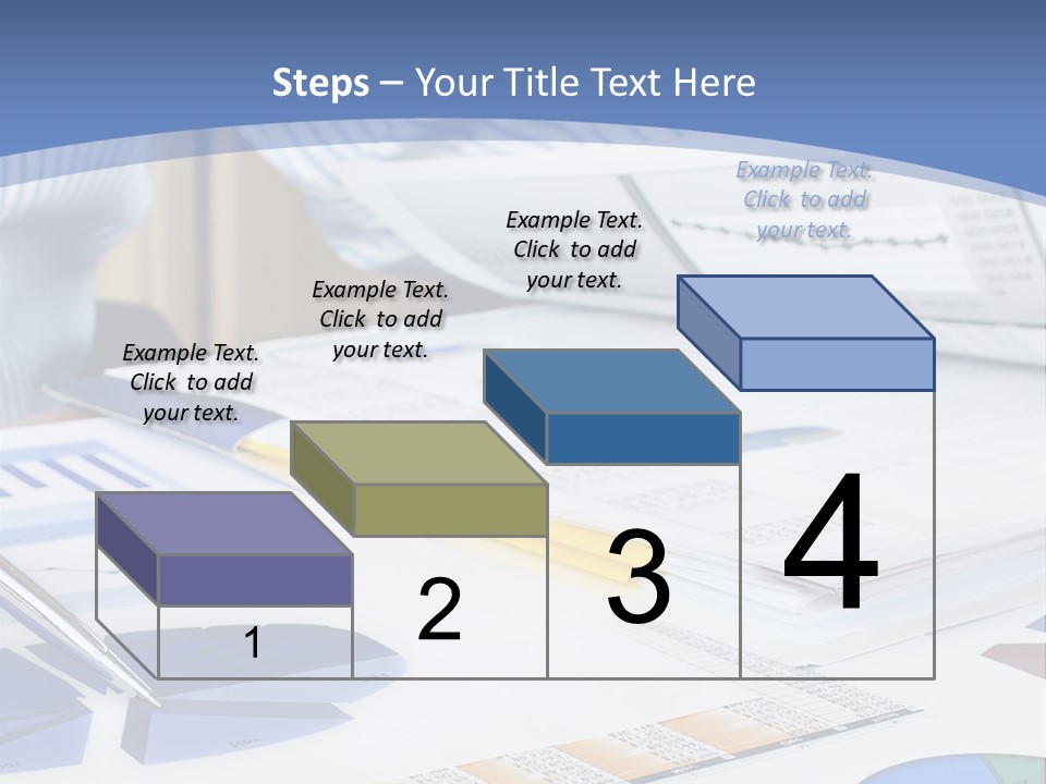 A Table With A Bunch Of Papers On Top Of It PowerPoint Template