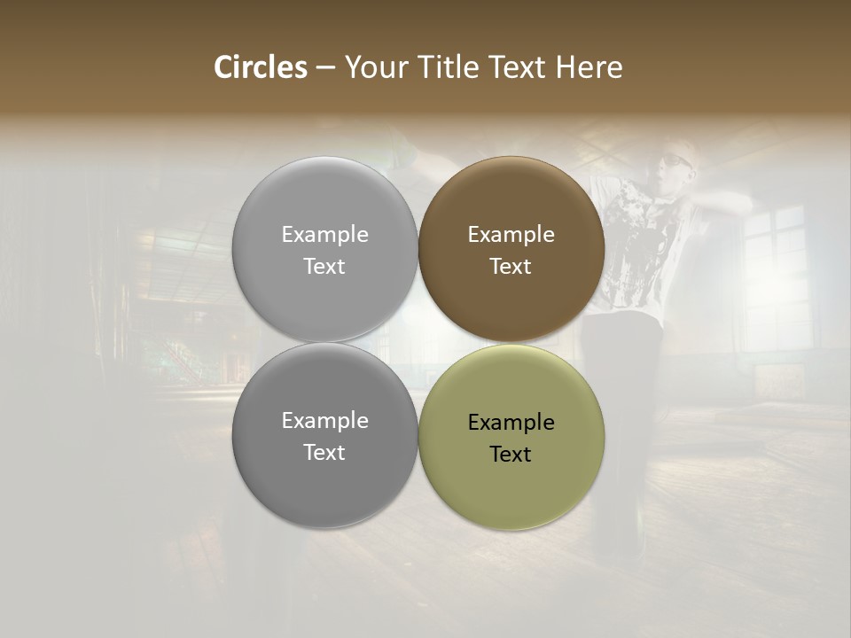 A Couple Of Young Men Standing Next To Each Other PowerPoint Template