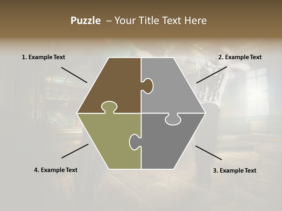 A Couple Of Young Men Standing Next To Each Other PowerPoint Template