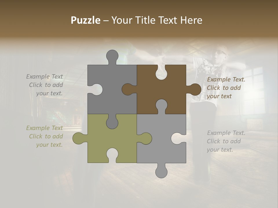 A Couple Of Young Men Standing Next To Each Other PowerPoint Template