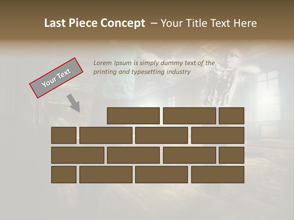 A Couple Of Young Men Standing Next To Each Other PowerPoint Template