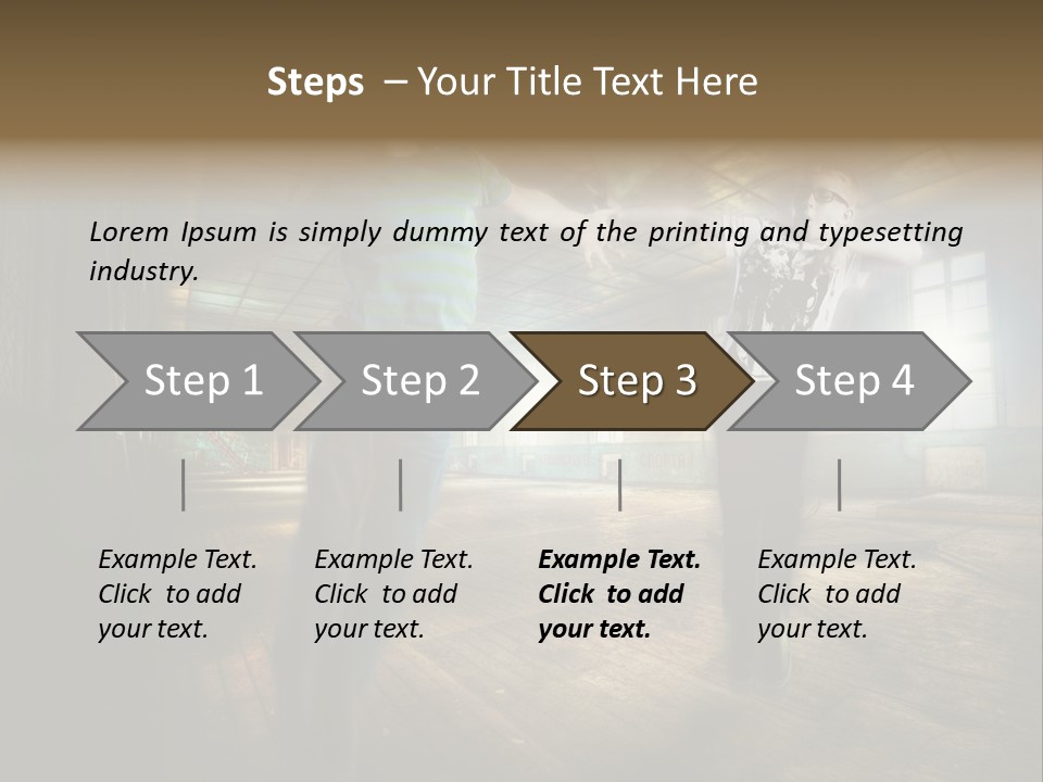 A Couple Of Young Men Standing Next To Each Other PowerPoint Template