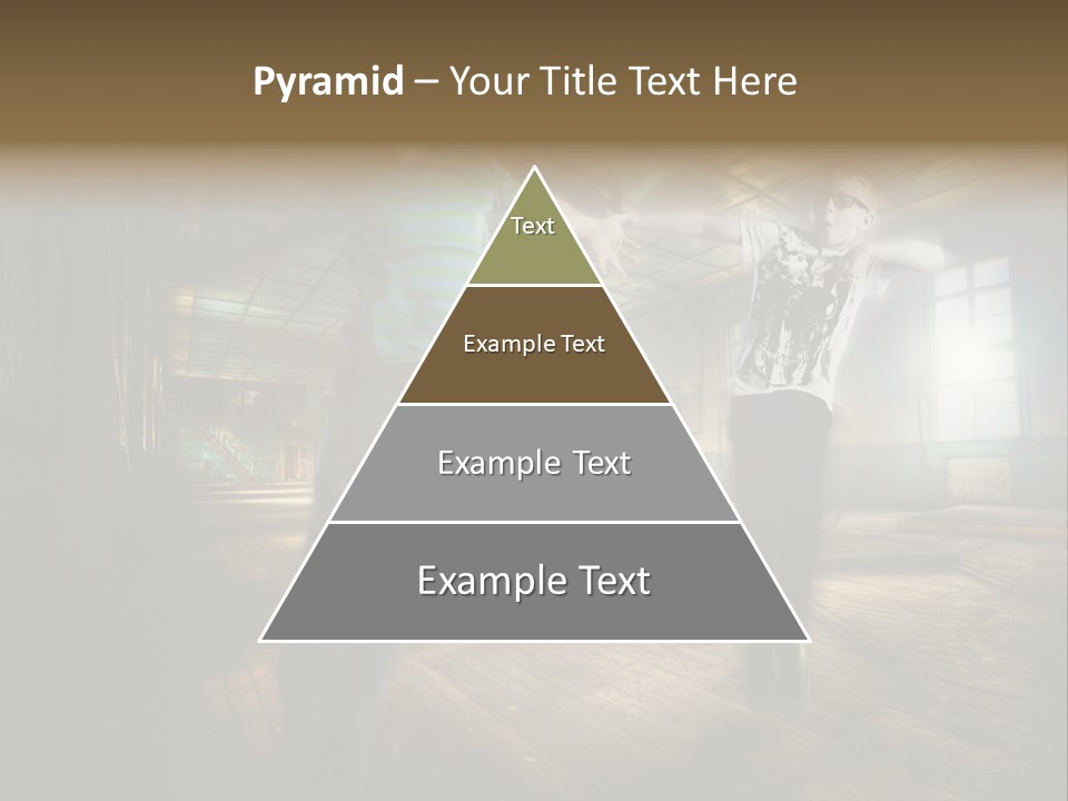 A Couple Of Young Men Standing Next To Each Other PowerPoint Template