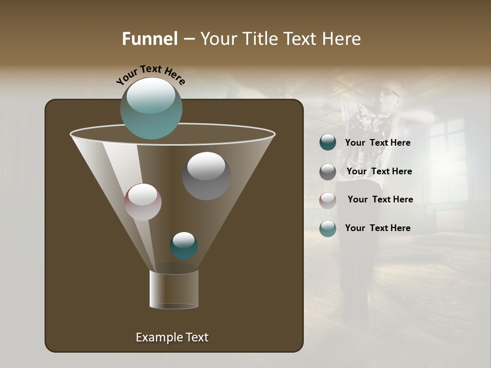 A Couple Of Young Men Standing Next To Each Other PowerPoint Template