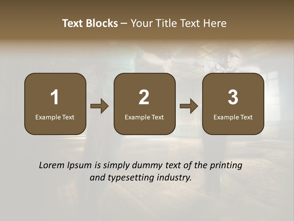 A Couple Of Young Men Standing Next To Each Other PowerPoint Template
