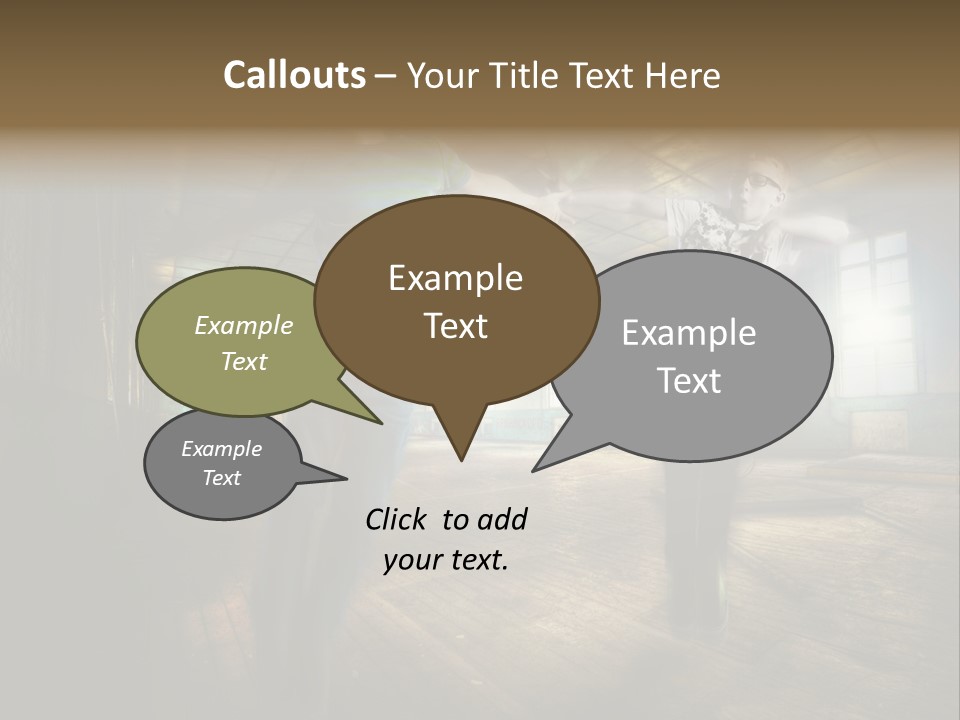 A Couple Of Young Men Standing Next To Each Other PowerPoint Template