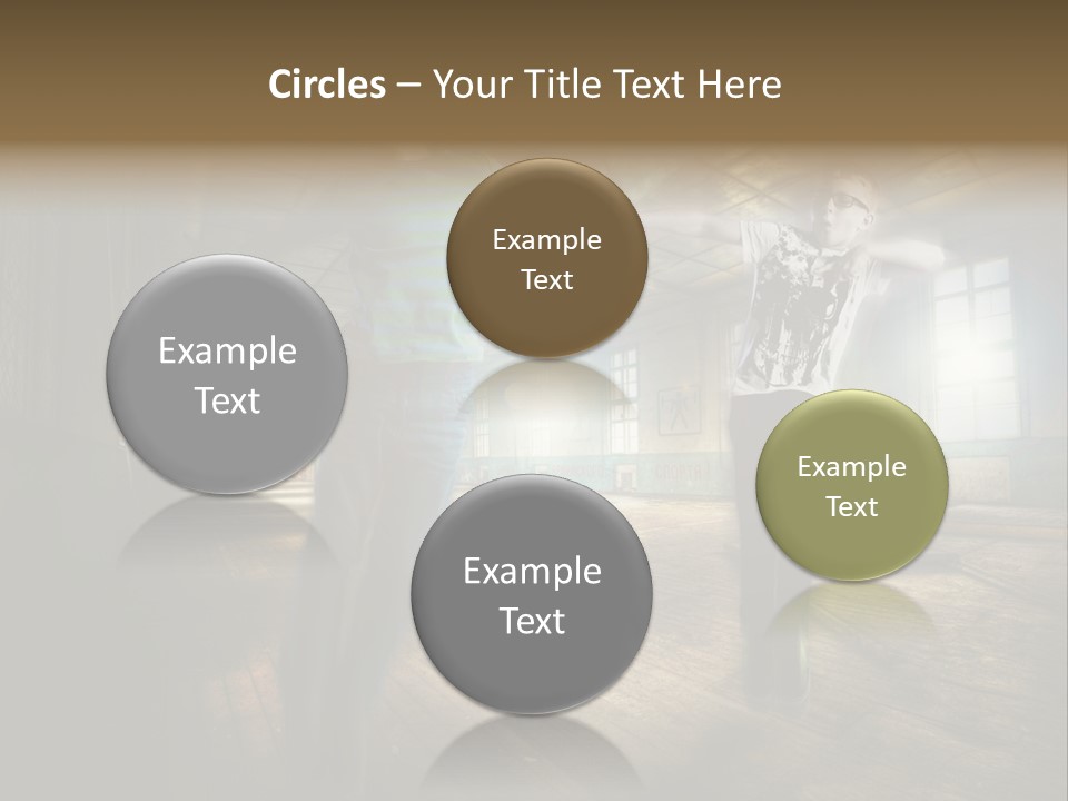A Couple Of Young Men Standing Next To Each Other PowerPoint Template