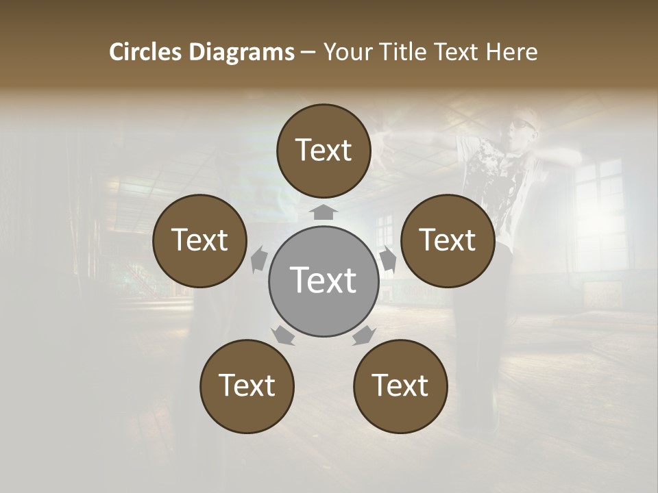 A Couple Of Young Men Standing Next To Each Other PowerPoint Template