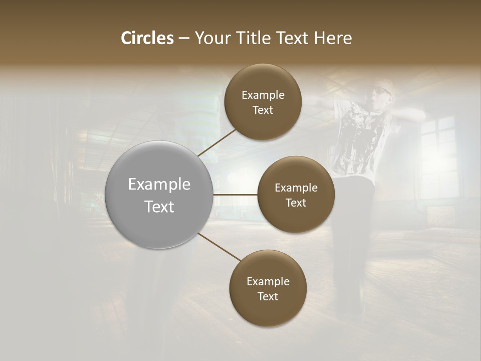 A Couple Of Young Men Standing Next To Each Other PowerPoint Template