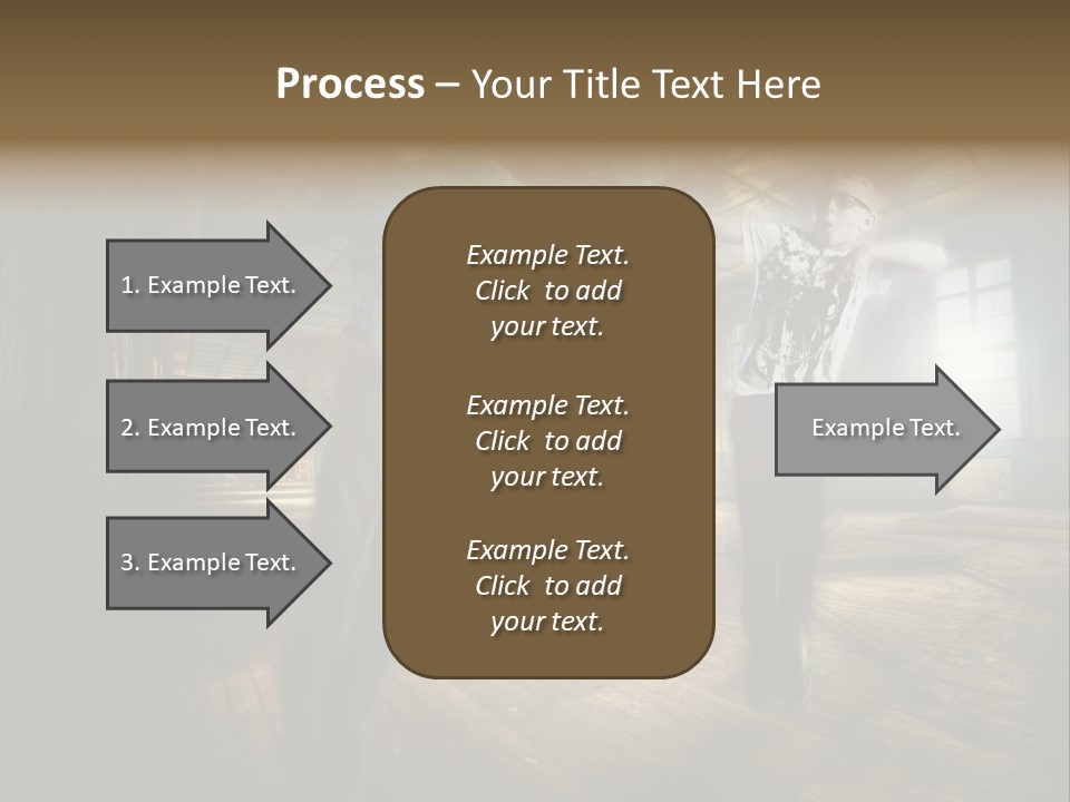 A Couple Of Young Men Standing Next To Each Other PowerPoint Template