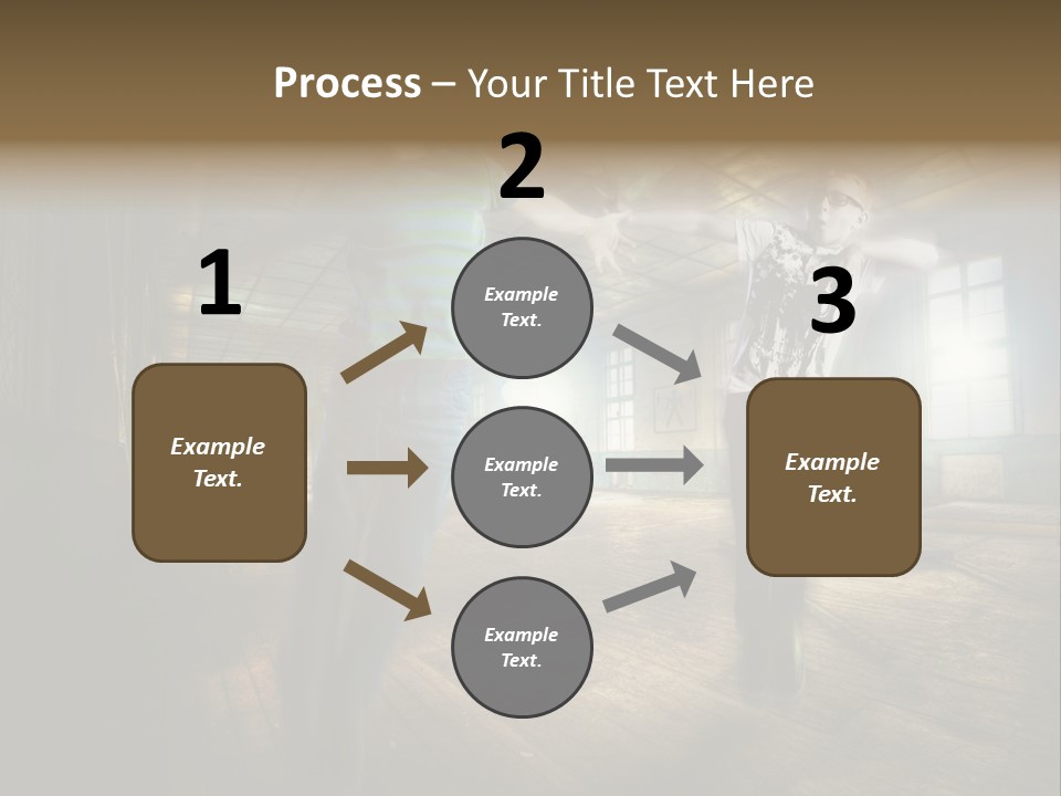 A Couple Of Young Men Standing Next To Each Other PowerPoint Template