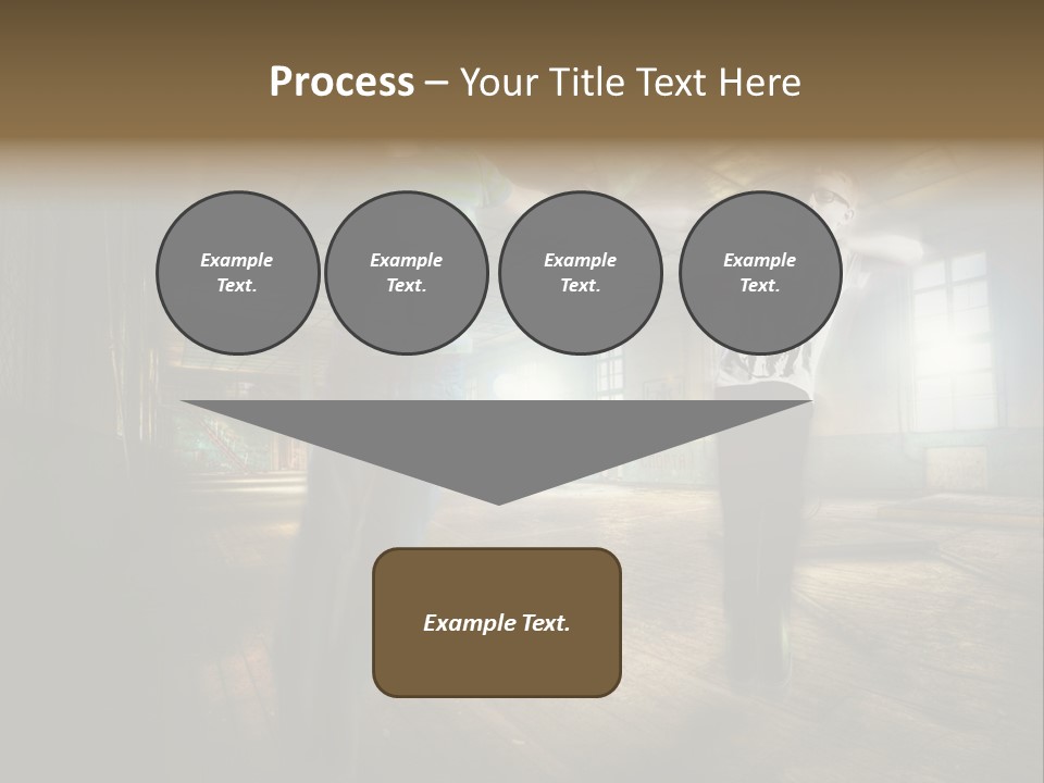 A Couple Of Young Men Standing Next To Each Other PowerPoint Template