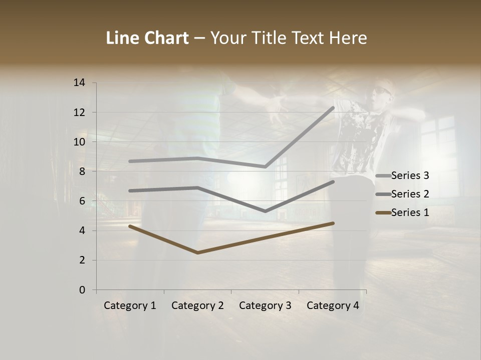 A Couple Of Young Men Standing Next To Each Other PowerPoint Template