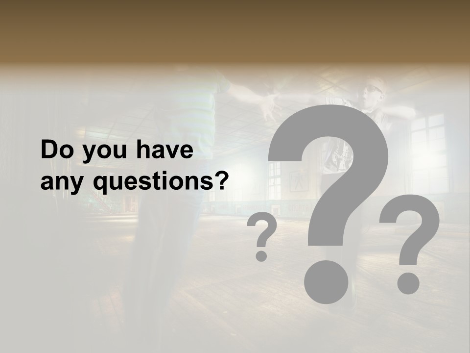 A Couple Of Young Men Standing Next To Each Other PowerPoint Template