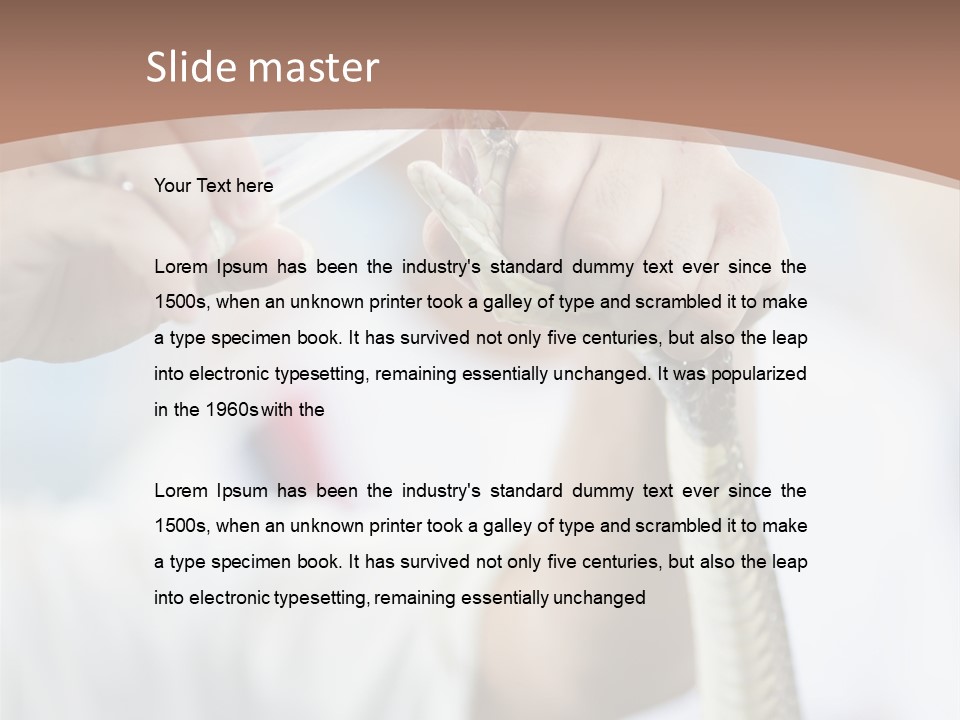 Caucasian Beauty Stretch PowerPoint Template