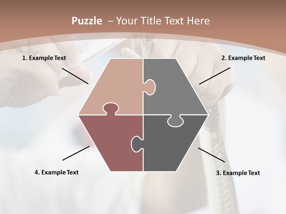 Caucasian Beauty Stretch PowerPoint Template