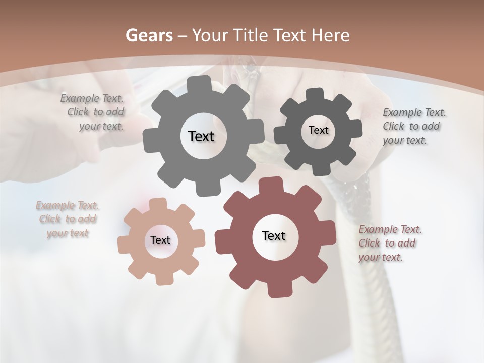 Caucasian Beauty Stretch PowerPoint Template