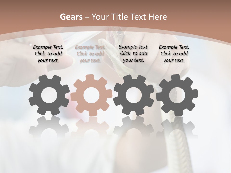 Caucasian Beauty Stretch PowerPoint Template