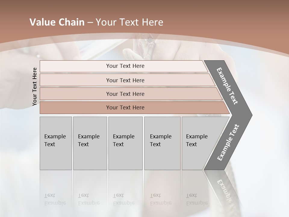 Caucasian Beauty Stretch PowerPoint Template