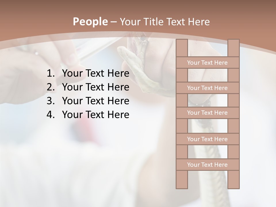 Caucasian Beauty Stretch PowerPoint Template