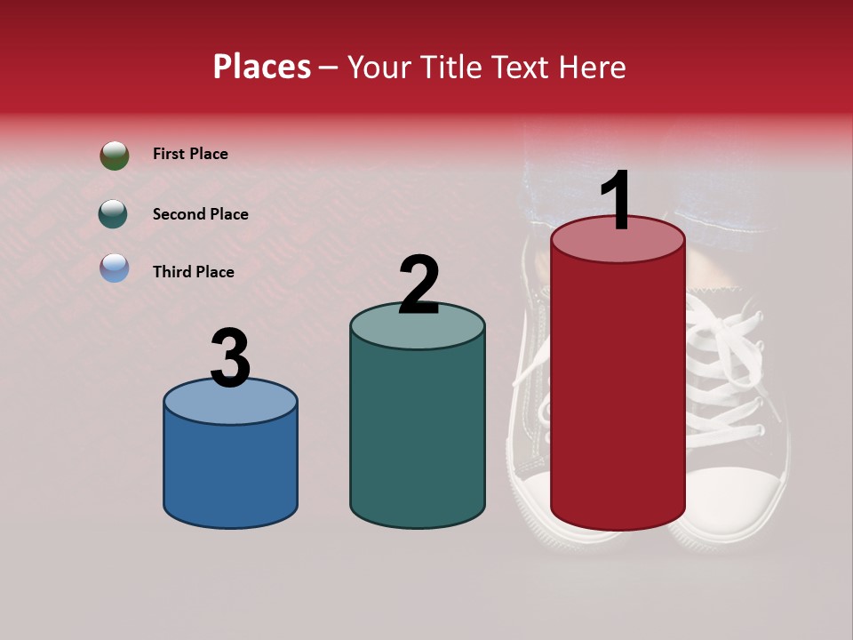 Youth Culture Teenage Shoelace PowerPoint Template