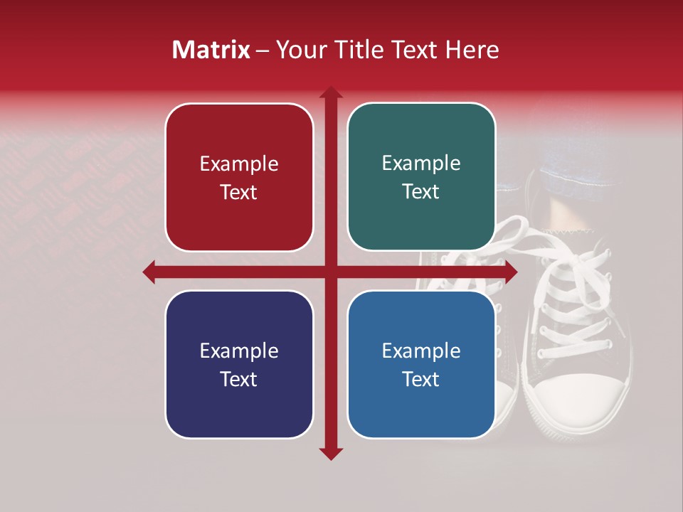 Youth Culture Teenage Shoelace PowerPoint Template