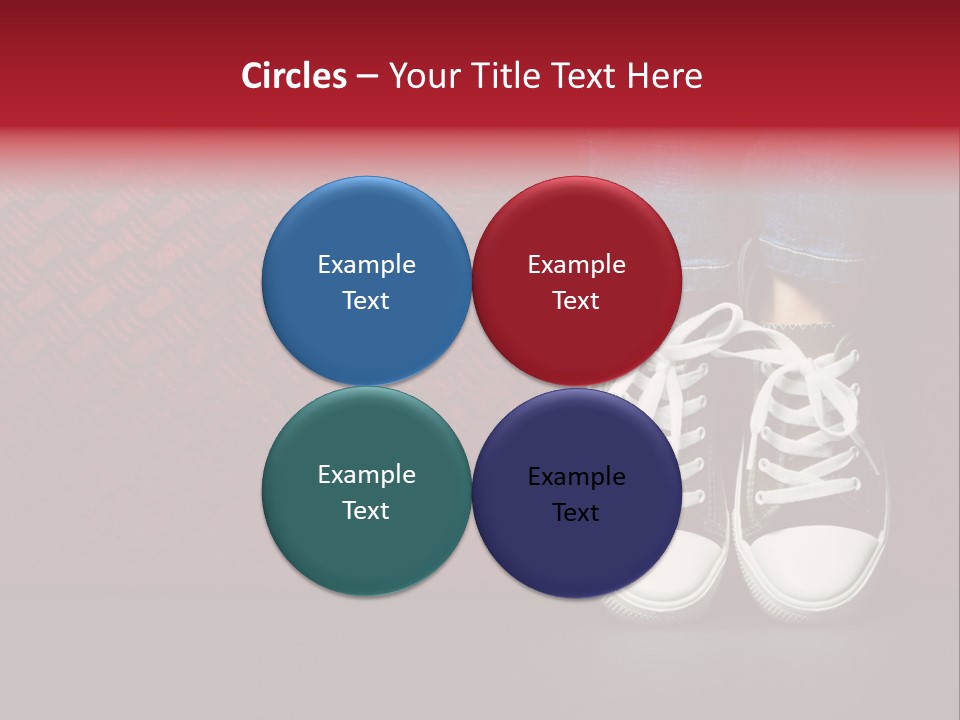 Youth Culture Teenage Shoelace PowerPoint Template