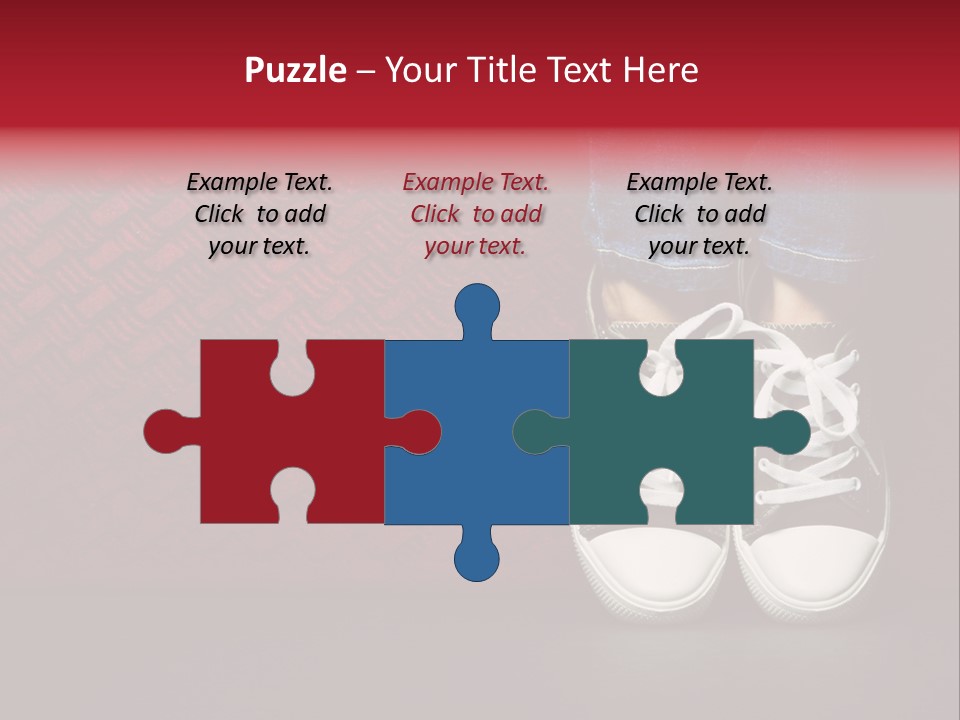 Youth Culture Teenage Shoelace PowerPoint Template