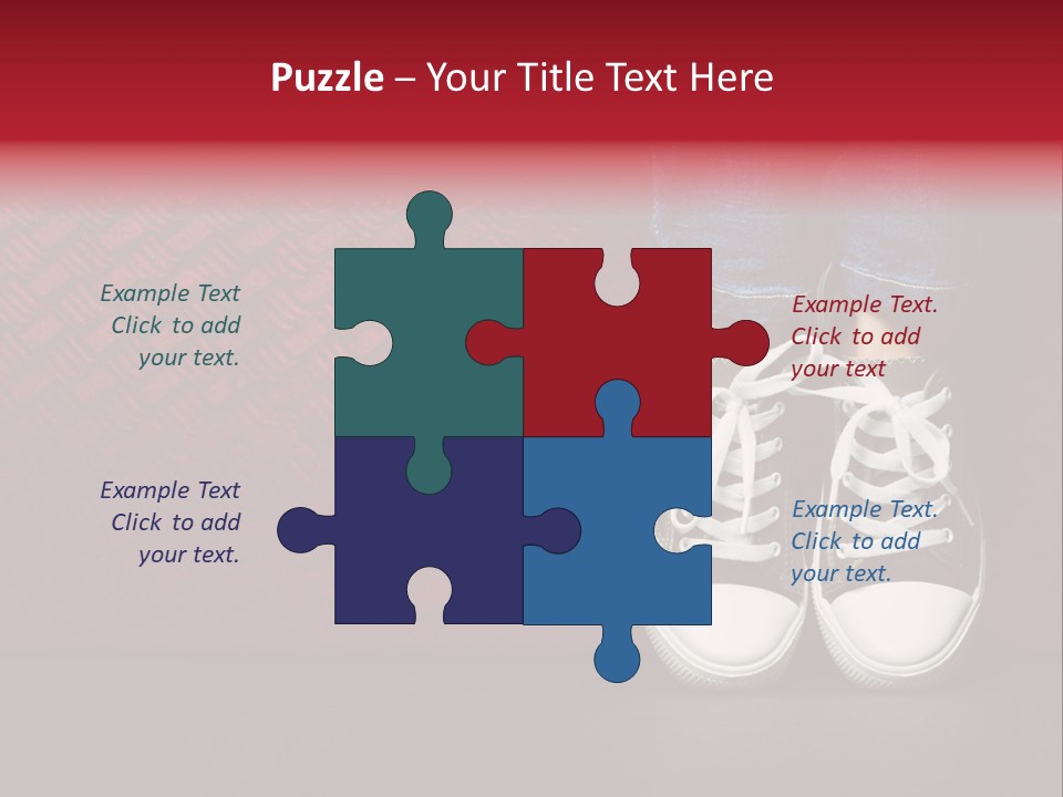 Youth Culture Teenage Shoelace PowerPoint Template