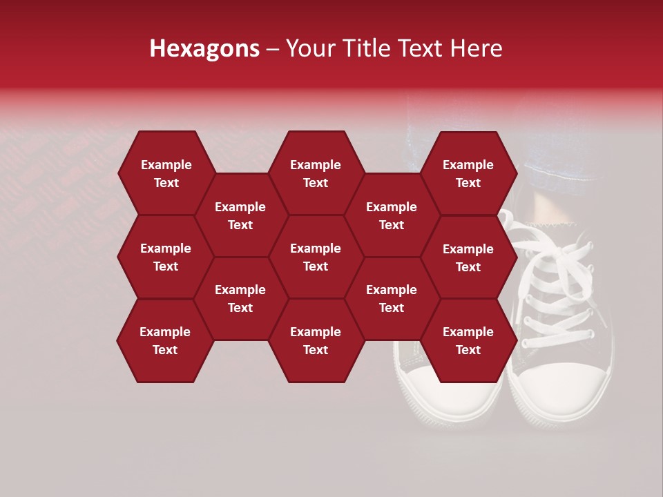 Youth Culture Teenage Shoelace PowerPoint Template