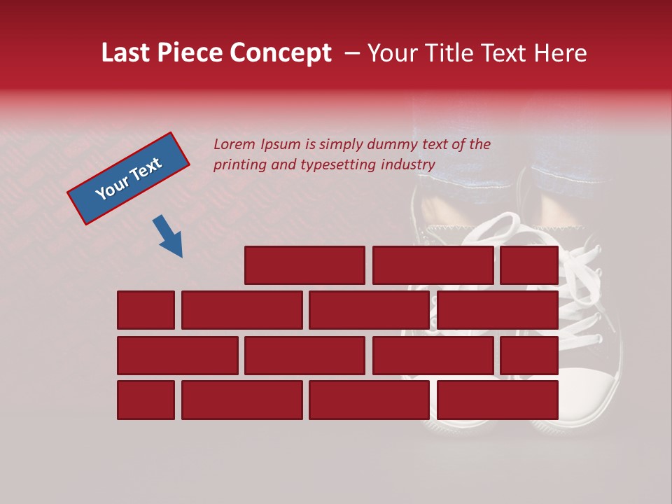 Youth Culture Teenage Shoelace PowerPoint Template