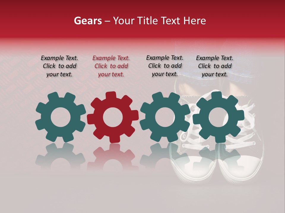 Youth Culture Teenage Shoelace PowerPoint Template