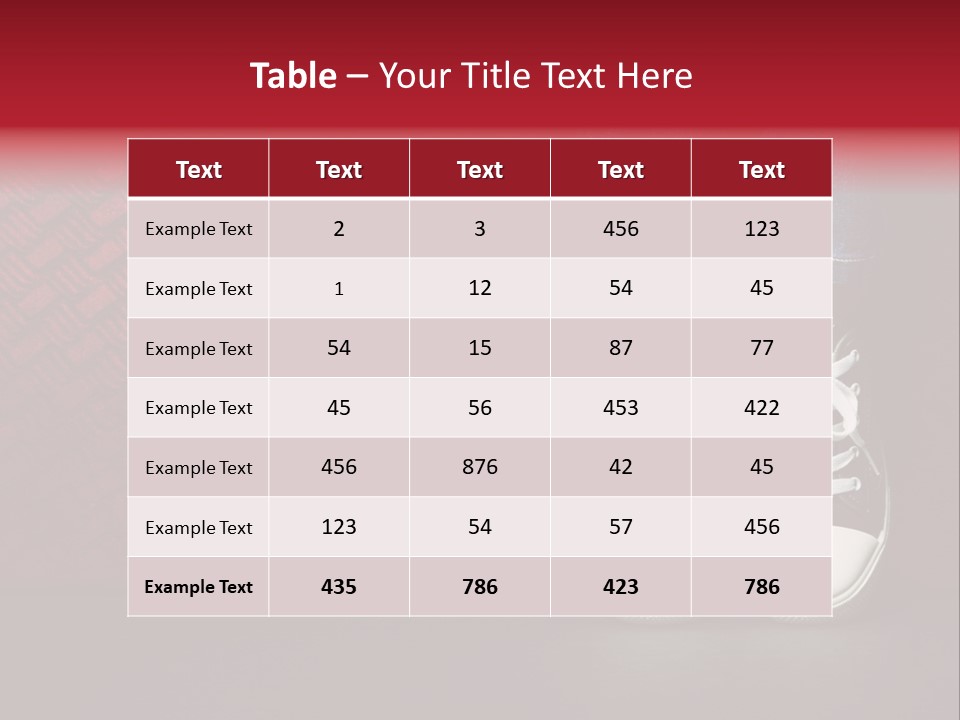 Youth Culture Teenage Shoelace PowerPoint Template